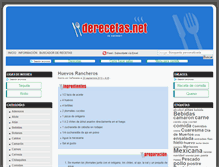 Tablet Screenshot of derecetas.net